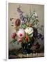 A Still Life of Summer Flowers-Hans Hermann-Framed Photographic Print