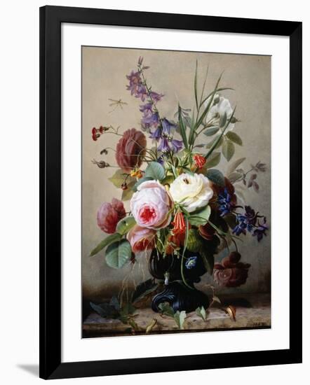 A Still Life of Summer Flowers-Hans Hermann-Framed Photographic Print