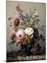 A Still Life of Summer Flowers-Hans Hermann-Mounted Photographic Print