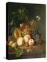 A Still Life on a Marble Ledge-Rachel Ruysch-Stretched Canvas