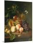 A Still Life on a Marble Ledge-Rachel Ruysch-Mounted Giclee Print