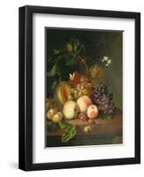 A Still Life on a Marble Ledge-Rachel Ruysch-Framed Premium Giclee Print