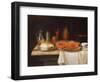 A Still-Life; with a Lobster and Bread on Salvers-Charles Collins-Framed Giclee Print