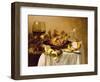 A Still Life with a Roemer, a Crab and a Peeled Lemon on a Pewter Plate, a Bunch of Grapes, a…-Pieter Claesz-Framed Premium Giclee Print