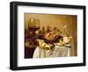 A Still Life with a Roemer, a Crab and a Peeled Lemon on a Pewter Plate, a Bunch of Grapes, a…-Pieter Claesz-Framed Giclee Print