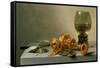 A Still Life with a Roemer and a Gilt Cup-Pieter Claesz-Framed Stretched Canvas