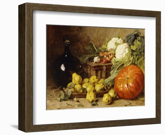 A Still Life with a Wine Flagon-Eugene Claude-Framed Giclee Print
