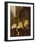 A Still Life with Fruit, a Peeled Lemon and a Roemer on a Ledge-Jacques de Claeuw-Framed Giclee Print