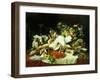 A Still Life with Fruit, Fish, Game and a Goldfish Bowl-Lucas Schaefels-Framed Giclee Print