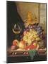 A Still Life with Grapes, Raspberries and a Glass of Wine-Edward Ladell-Mounted Giclee Print