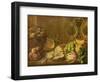 A Still Life with Oysters and Fruit-Nicholas Desportes-Framed Giclee Print