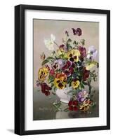 A Still Life with Pansies-Albert Williams-Framed Giclee Print