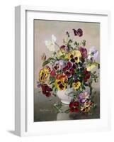 A Still Life with Pansies-Albert Williams-Framed Giclee Print