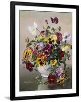 A Still Life with Pansies-Albert Williams-Framed Giclee Print