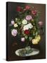 A Still Life with Roses in a Glass Vase-Otto Diderich Ottesen-Stretched Canvas