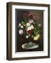 A Still Life with Roses in a Glass Vase-Otto Diderich Ottesen-Framed Giclee Print