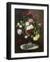 A Still Life with Roses in a Glass Vase-Otto Diderich Ottesen-Framed Giclee Print