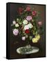 A Still Life with Roses in a Glass Vase-Otto Diderich Ottesen-Framed Stretched Canvas