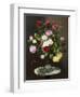A Still Life with Roses in a Glass Vase-Otto Diderich Ottesen-Framed Premium Giclee Print