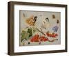 A Still Life with Sprig of Redcurrants, Butterflies, Beetles, Caterpillar and Insects-Jan Van, The Elder Kessel-Framed Giclee Print