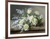 A Still Life with Yellow Roses-Raoul De Longpre-Framed Photographic Print