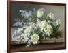 A Still Life with Yellow Roses-Raoul De Longpre-Framed Photographic Print