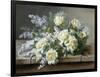 A Still Life with Yellow Roses-Raoul De Longpre-Framed Photographic Print
