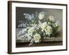 A Still Life with Yellow Roses-Raoul De Longpre-Framed Photographic Print