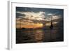 A Stilt Fisherman at Sunset-Alex Saberi-Framed Photographic Print