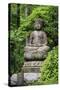 A Stone Buddha Statue in the Grounds of Ryoan-Ji Temple, Kyoto, Japan-Paul Dymond-Stretched Canvas