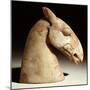 A Stone Horse Head, Han Dynasty, 3rd Century BC-null-Mounted Giclee Print