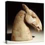 A Stone Horse Head, Han Dynasty, 3rd Century BC-null-Stretched Canvas