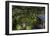 A Stone Lantern Is Alight at Dusk in the Traditional Japanese Garden, Roppongi District of Tokyo-Ben Simmons-Framed Photographic Print