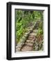 A Stone Staircase at the Thuya Gardens in Northeast Harbor, Maine, Usa-Jerry & Marcy Monkman-Framed Photographic Print