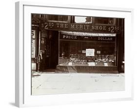 A Storefront of the International Shoe Co., New York, 1905-Byron Company-Framed Giclee Print