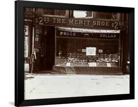 A Storefront of the International Shoe Co., New York, 1905-Byron Company-Framed Giclee Print