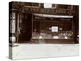 A Storefront of the International Shoe Co., New York, 1905-Byron Company-Stretched Canvas