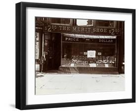 A Storefront of the International Shoe Co., New York, 1905-Byron Company-Framed Giclee Print