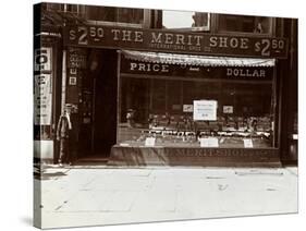 A Storefront of the International Shoe Co., New York, 1905-Byron Company-Stretched Canvas