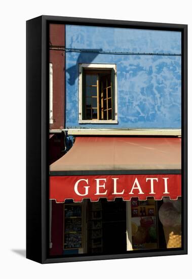 A Storefront on the Island of Burano, Venice, Italy-David Noyes-Framed Stretched Canvas