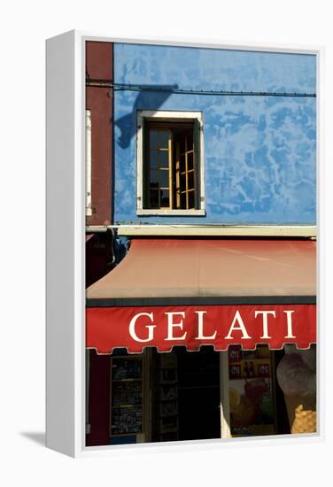 A Storefront on the Island of Burano, Venice, Italy-David Noyes-Framed Stretched Canvas