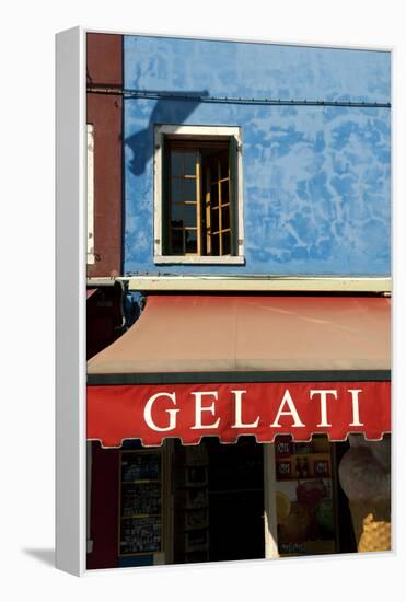 A Storefront on the Island of Burano, Venice, Italy-David Noyes-Framed Stretched Canvas