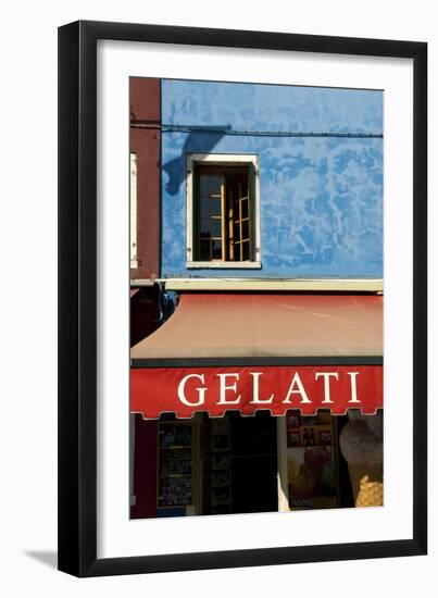 A Storefront on the Island of Burano, Venice, Italy-David Noyes-Framed Premium Photographic Print