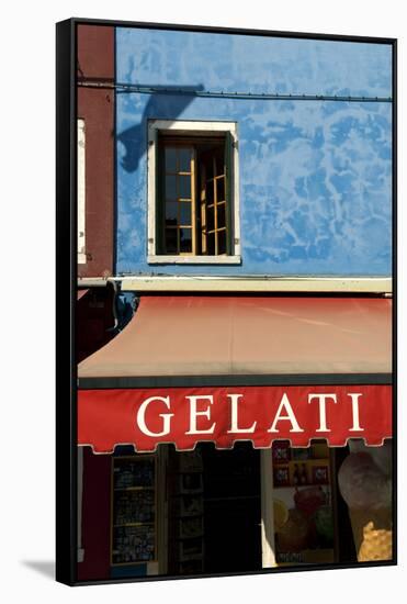 A Storefront on the Island of Burano, Venice, Italy-David Noyes-Framed Stretched Canvas