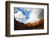 A Storm Approaches the Red Cliffs Campground Outside St. George in Utah-Ben Herndon-Framed Photographic Print