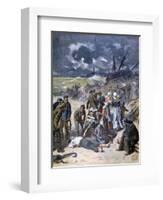 A Storm at Calais, France, 1893-Frederic Lix-Framed Giclee Print