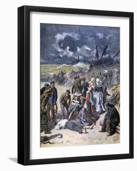 A Storm at Calais, France, 1893-Frederic Lix-Framed Giclee Print