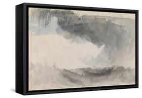 A Storm at Sea-J. M. W. Turner-Framed Stretched Canvas