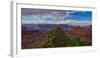 A storm brewing directly over the Sinking Ship on the south rim of the Grand Canyon, Arizona, USA-Steven Love-Framed Photographic Print