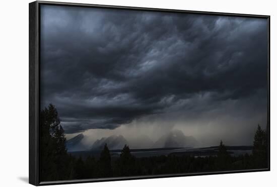 A Storm Brews Outside Of Yellowstone National Park, Wyoming-Rebecca Gaal-Framed Photographic Print